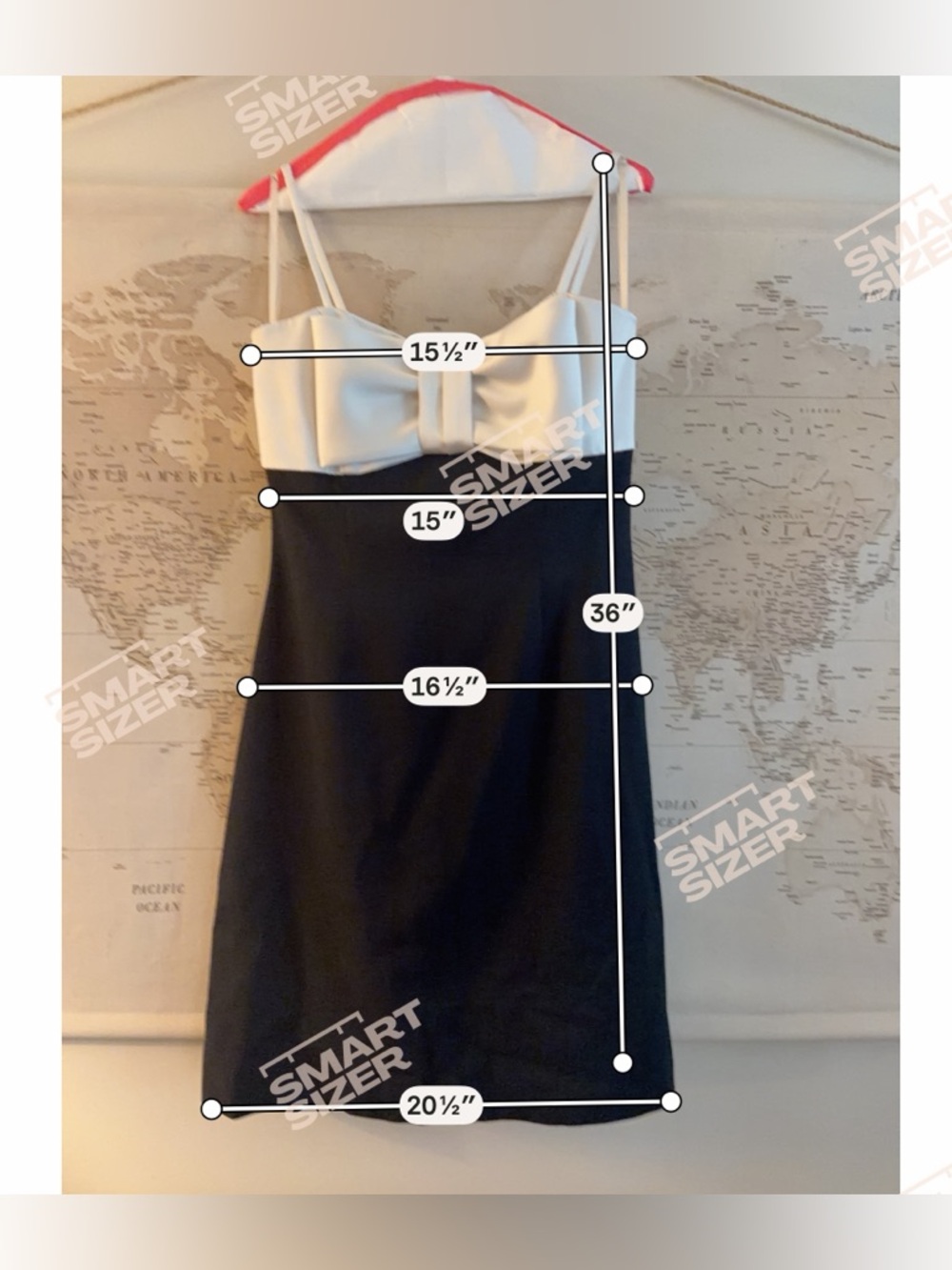WHBM Black and White Bow Mini Dress. Size 10 - Picture 3 of 7